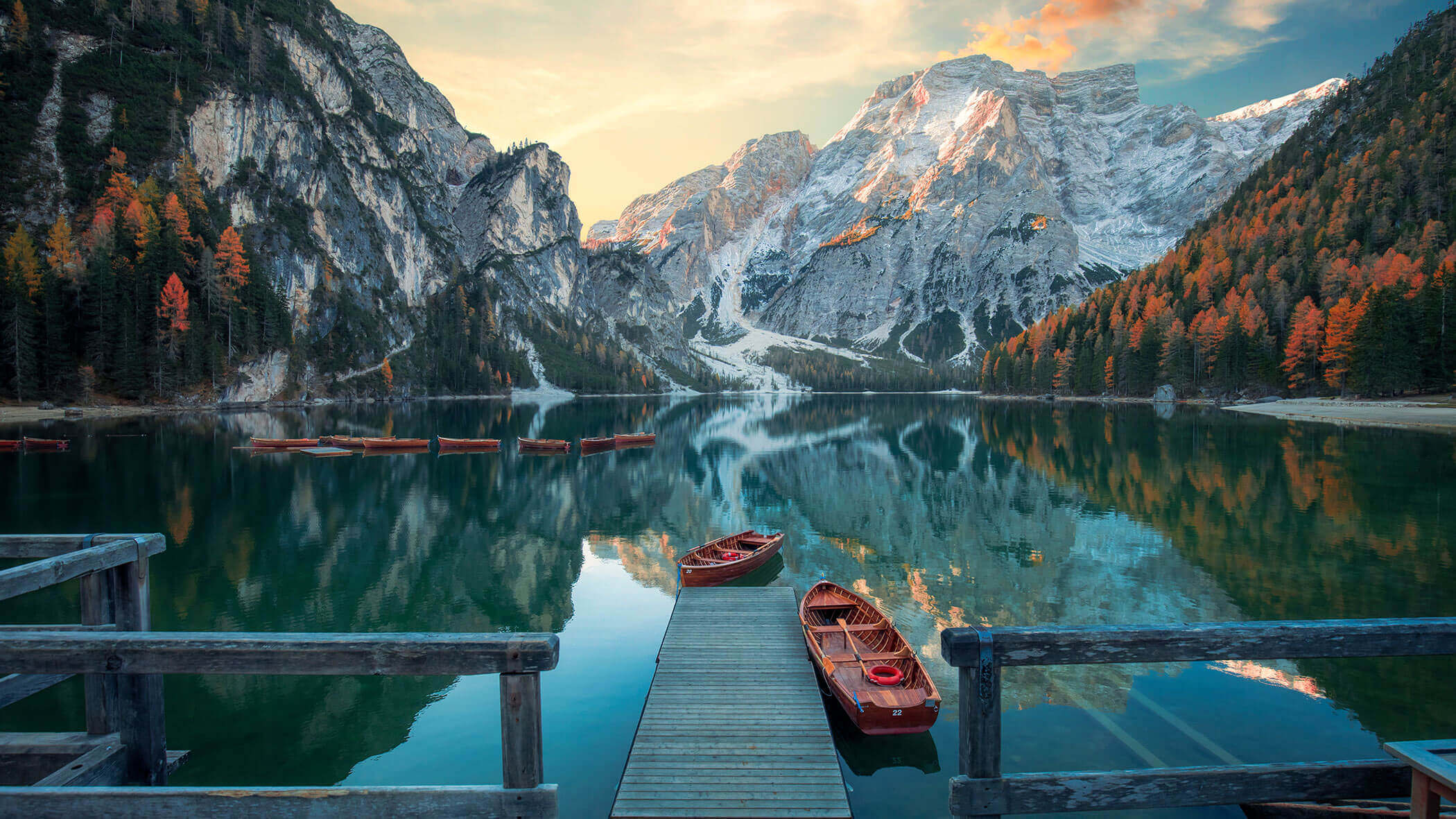 Lake Braies in South Tyrol, Dolomites