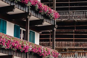 Hotel Kristiania (Wolkenstein) im Sommer