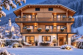 Villa Erika (Sexten) im Winter