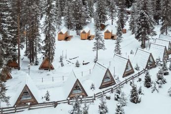 Camping Sass Dlacia (Abtei / St. Kassian) im Winter