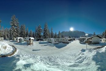 Camping Olympia (Toblach) im Winter
