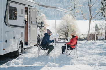 Camping Toblacher See (Toblach) im Winter