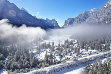 Camping Toblacher See (Dobbiaco) in inverno