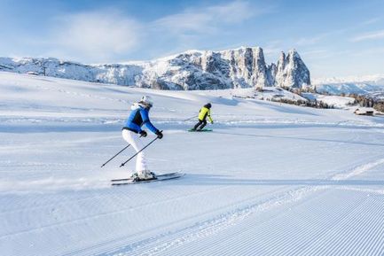Skiing in Val Gardena Dolomites