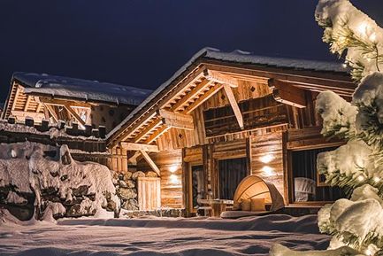 Chalet Resort zu Kirchwies (Laion) in inverno