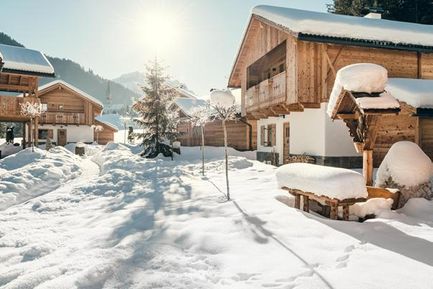 Pradel Dolomites mountain retreat lodges (St. Martin in Thurn) im Winter