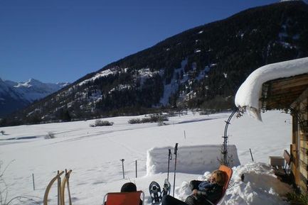 Haus Rufinatscha (Taufers im Münstertal) im Winter