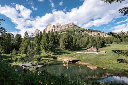 Similde Almurlaub (San Giovanni di Fassa) im Sommer