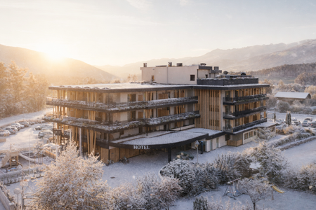 Hotel B&B Feldmessner (Bruneck / Reischach) im Winter